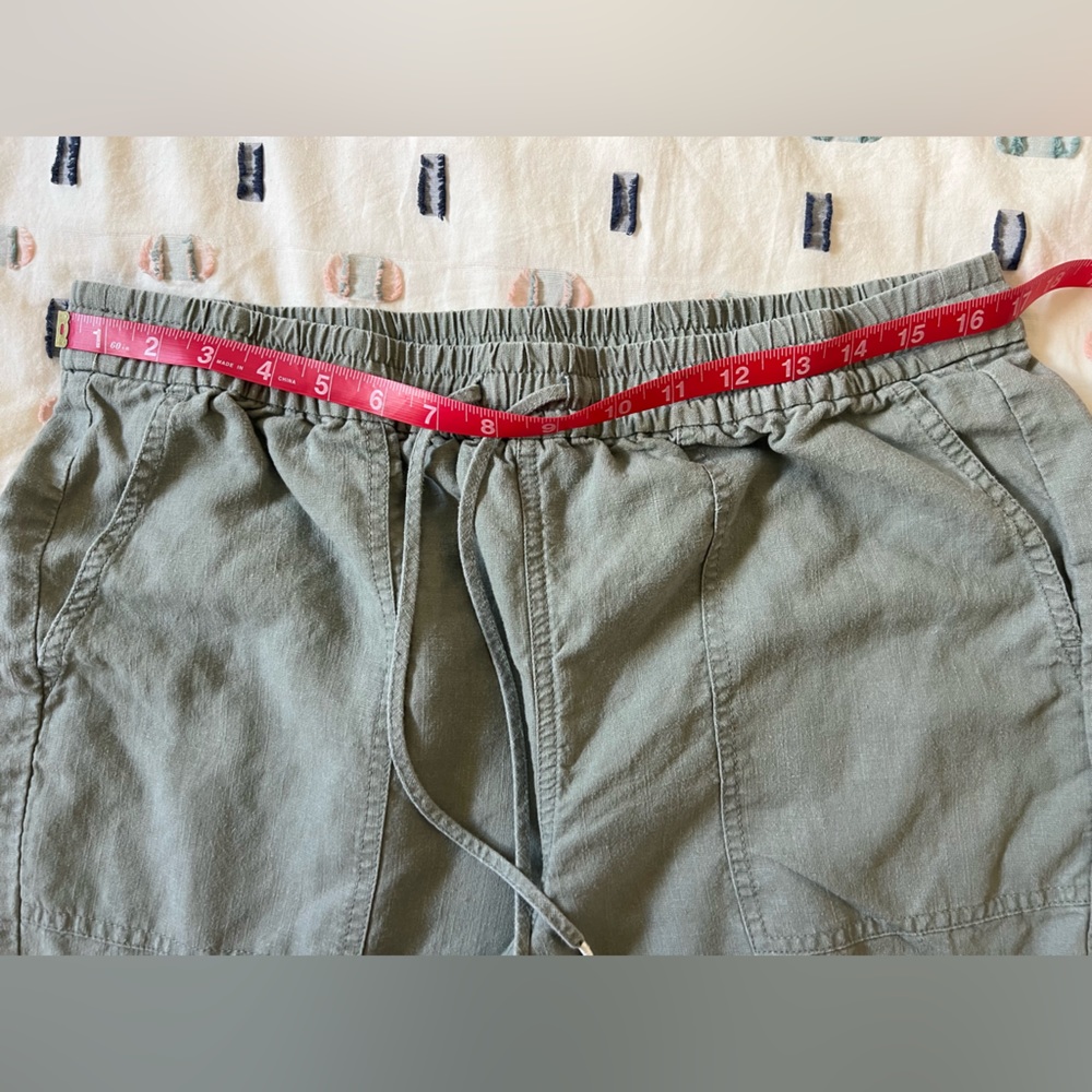 🖤J.Crew Seaside Linen Blend Pants – Faded Pistachio | Size L - Picture 12 of 14